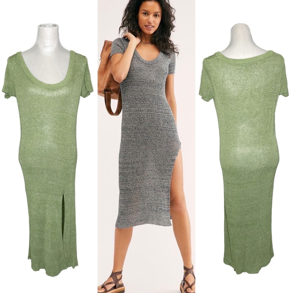 Free People FP Beach One Love Sweater Midi Dress Swim Coverup Medium